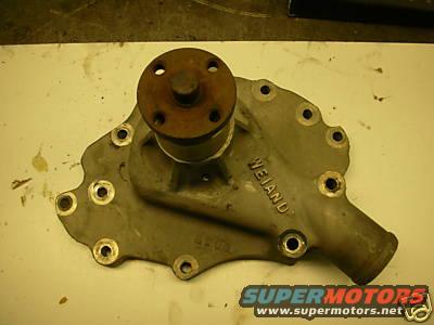 Weiand 8209 "flatface" water pump with no accessory mount bosses
