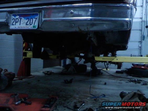 rear end going back together, front end brackets still in work