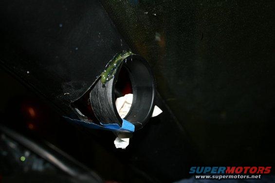 Hole, ABS pipe