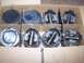 1995 Ford Bronco - A box contains eight pistons, some showing carbon buildup, with the SuperMotors.net logo visible at the bottom right.