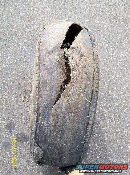 BLOWN TIRE