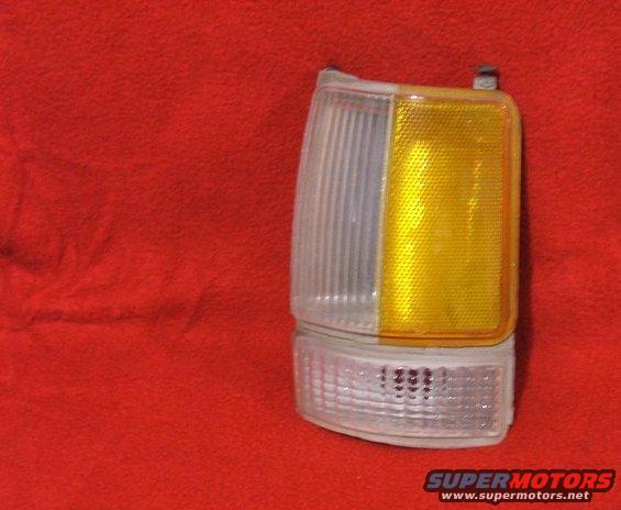 Clear and amber front turn signal assembly