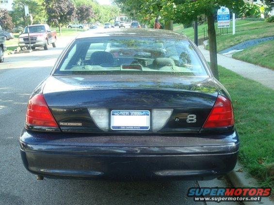 ...and the back, if you look real close you can see where the police decal was on the trunk but the other graphics left no marks except for a few scratches.
