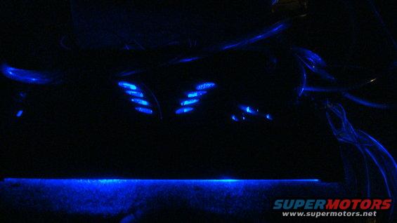 A shot of the sub amp at night, scary ain't it?