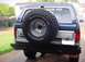 1986 Ford Bronco - new rear bumper mounted and painted with 35" mounted