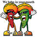 1970 Mercury Cougar - Cartoon peppers wearing sombreros and sunglasses with a humorous slogan.