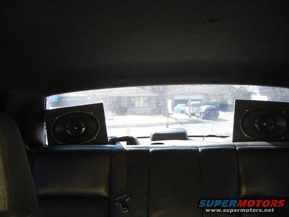 rear speakers in window
