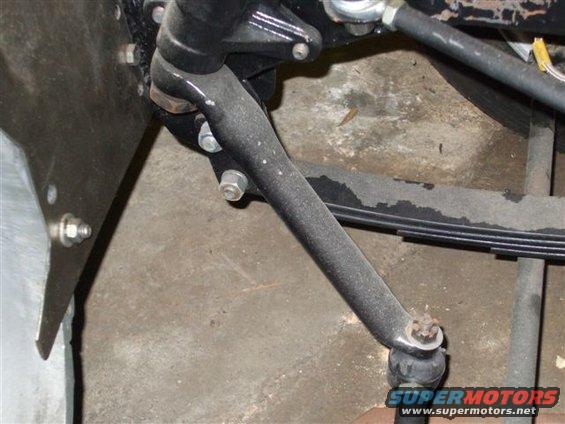 Pitman arm and leaf spring assembly