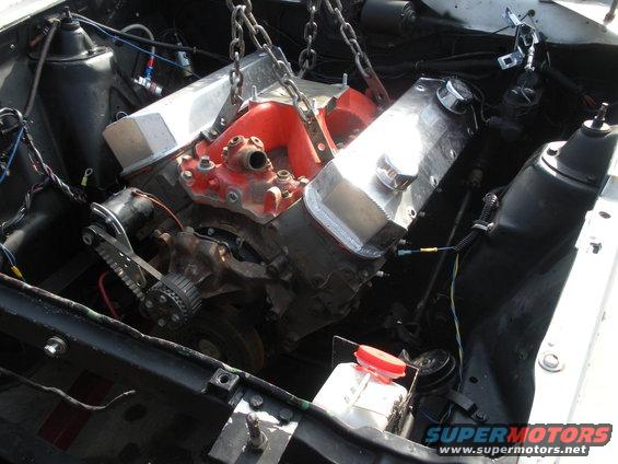 the Big Block going in for a test fit!!!