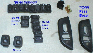 92doorsws.jpg Door switches & bezels for '92-96 trucks & Broncos.