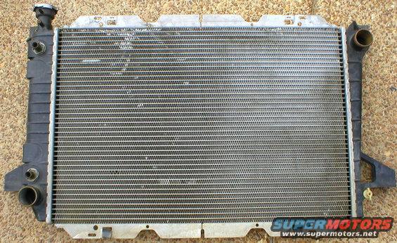 radiator-96.jpg SOLD 96 V-8 Radiator
Fan shroud available
Radiator lower isolator/mount is E5TZ8125A

[url=https://www.supermotors.net/registry/media/895145][img]https://www.supermotors.net/getfile/895145/thumbnail/radiatorexploded.jpg[/img][/url] . [url=https://www.supermotors.net/registry/media/1074225][img]https://www.supermotors.net/getfile/1074225/thumbnail/08hxs3.jpg[/img][/url]