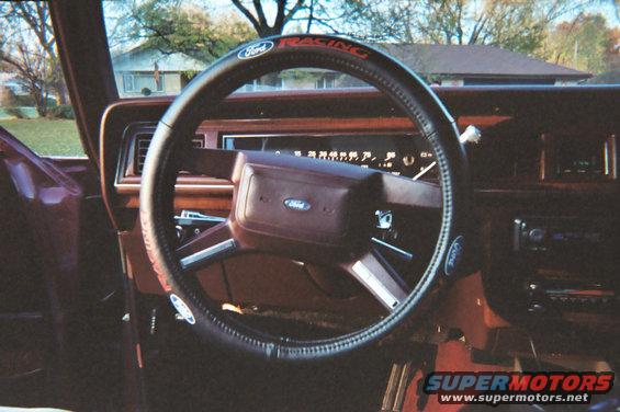 015_12a.jpg My cool steering wheel cover. Actually its one of the nicest ones youll find, I just have to deal with the Ford Racing.