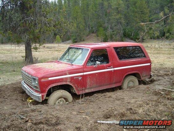 n1586072279_30171101_2647273.jpg 

A simple college Spring Break camping trip got me nice and stuck when I went down the wrong dirt road and ended up out in a mud bog meadow.  I ended spending the night in the back seat and ended up hiking out the next day because it decided to snow a few inches.  (Obviously melted by the time I could rescue it.)

