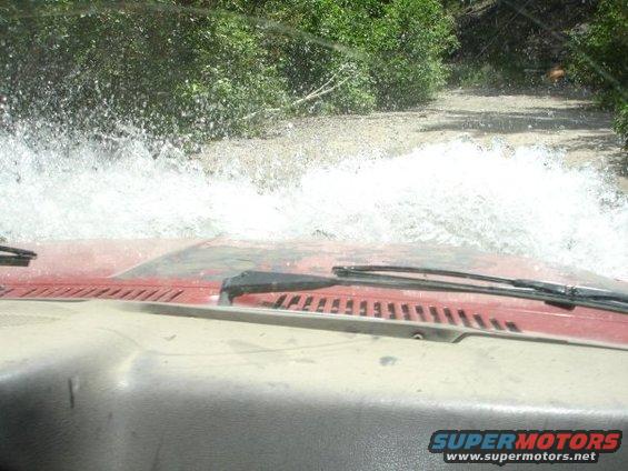 

Blasting through a river others were turning around from on the way to the trailhead.


