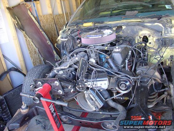 pulled radiator and core support.