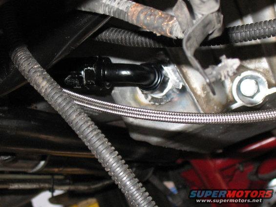 oil drain line, welded this time. no more jb weld  lol