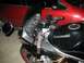 2008 Kawasaki Ninja R - Front view of a black 2008 Kawasaki Ninja R motorcycle with gold flame decals.