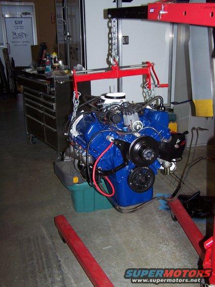 100_1561.jpg The old FMX transmission has been installed, ready to go into the car. I'll use this tranny until the C6 is ready