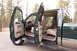 2003 Ford F-350 - Interior view of a 2003 Ford F-350 pickup truck with all doors open.