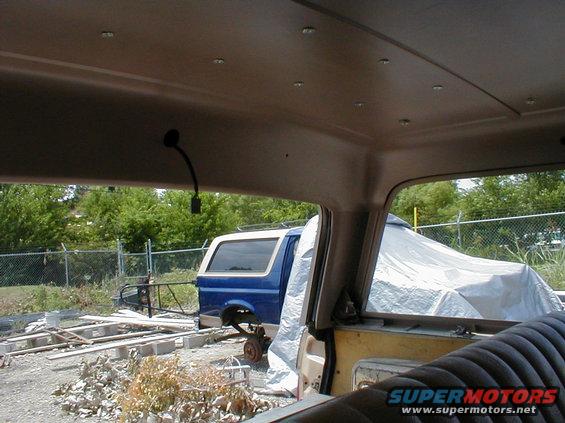 rack-installation.jpg Some of the nuts have to be spaced down or shortened because the roof is so thin.  Although silicone helps hold the nuts while screws are being installed, the first camper I did this to had none and never leaked.  Using the shortest screws available (~1/2&quot;) allows a stock '92-96 headliner to fit.