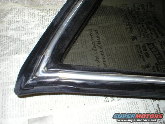 trim-strips2.jpg With both ends in, work toward the middle.  Extra silicone helps.  Silicone grease would be better.

D7TZ-1042430-A Reveal moulding insert, 143" roll
EOTZ-9829622-B Reveal moulding upper front joint
EOTZ-9829622-C Reveal moulding lower rear joint