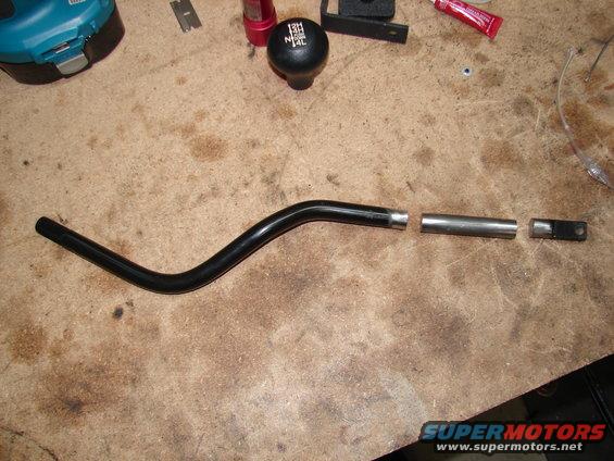 Adding 3 inches to the transfer case shifter.