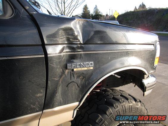 Slid off road and hit a tree.