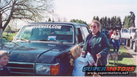 Here I am with my kids and the bronco. I had just ben OWNED! LOL