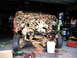 1994 Ford F-250 - Front view of a disassembled 1994 Ford F-250 engine bay, with engine and suspension parts exposed.
