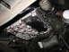 1995 Ford C-350 (Centurion Conversions) - Transmission pan showing fluid leaks around the bolts and gasket.