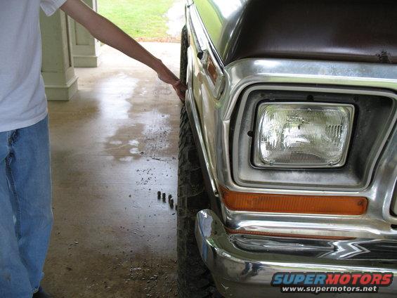they'll be about level with the fender lip