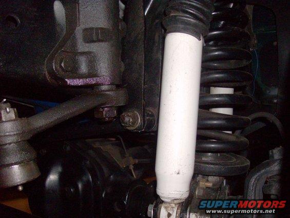 1978 Ford Bronco front suspension with shock absorber and coil spring