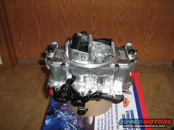 Summit carburetor on a box