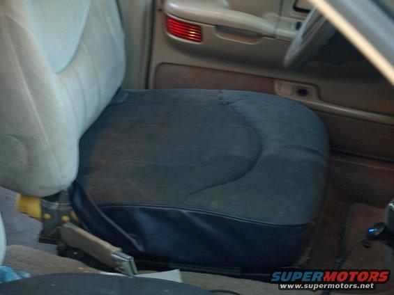Interior view of car seats and dashboard