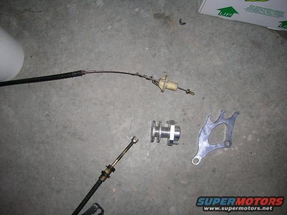 Parts that came off of the 98 Cobra Donor.
As you can see I am in need of a replacement clutch cable.