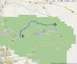 2002 Yamaha R1 - A map displays a route through a mountainous region, highlighting various lakes and towns.
