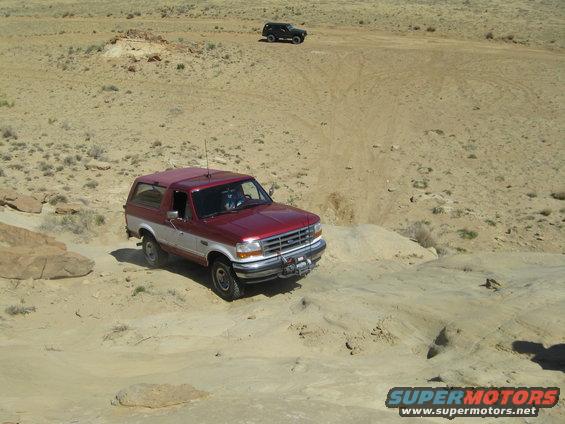 1993 Ford Bronco driving off-road