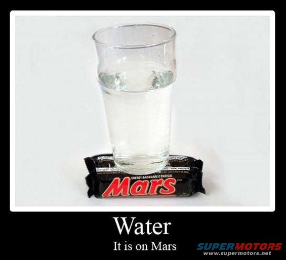 glass of water sitting on top of two Mars bars