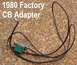 Factory CB Adaptor from '80 Ranger F150 Trailer Special
UNTESTED

The truck still had the factory...