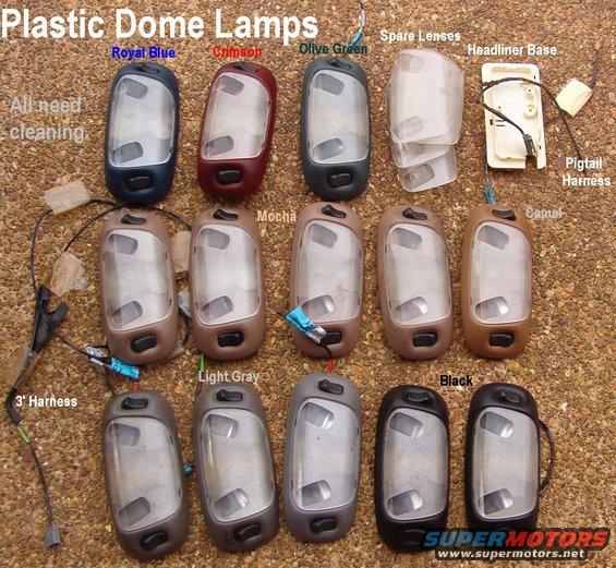 domesss.jpg SOLD Plastic Dome Lamps, pigtails, lenses

This batch went to Sam at LEDsnHIDs.com for conversion to LED bulbs in Jan2011, so check with him.

[url=http://www.supermotors.net/registry/media/72094][img]http://www.supermotors.net/getfile/72094/thumbnail/slider-4.jpg[/img][/url] . [url=http://www.supermotors.net/vehicles/registry/media/186277][img]http://www.supermotors.net/getfile/186277/thumbnail/courtesylamps92bronco.jpg[/img][/url]