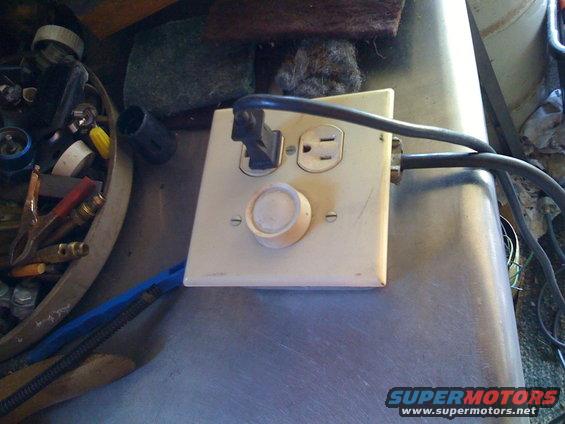 Home made speed control using a 15 amp dimmer switch