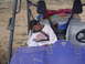 This is my 9 yr old son sleeping while riding the mohave trail. His grandpa was not impressed with h...