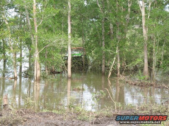 When this dude told us that his son had "stuck his Apache in the river," we thought that he was talking about a fourwheeler or something...nope, it was a real Apache...