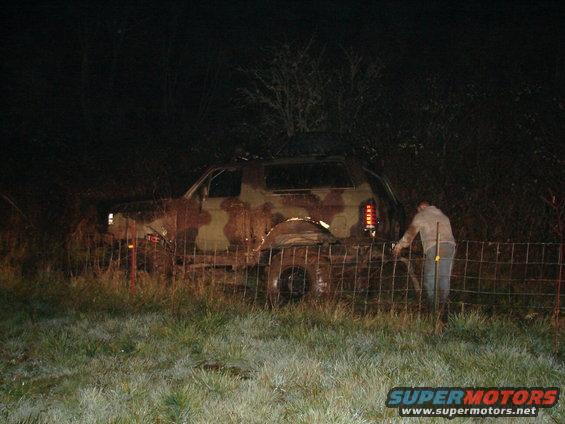 stuck in ditch