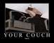 1995 Ford Bronco - Two people are throwing a couch off a balcony, with the text 'YOUR COUCH' and 'Fuck it.' below.