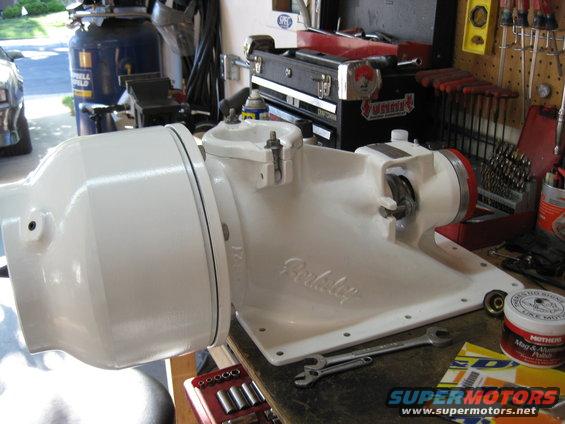 White Berkeley jet drive pump with "Berkeley" script logo
