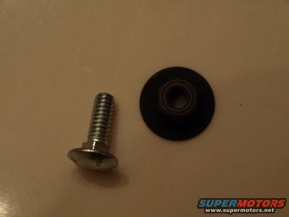 The bolts I used for the installation,expoxied in from the bottom is looks factory installed.