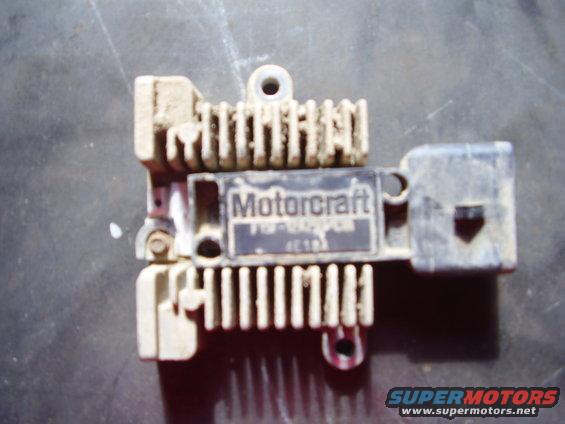 Motorcraft voltage regulator with visible part number 4C1A