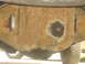 1983 Ford F-250 - The rear axle differential shows significant rust and wear.
