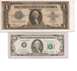 1995 Ford Bronco - Two bills of United States currency, a one dollar bill and a one hundred dollar bill, are displayed side-by-side.